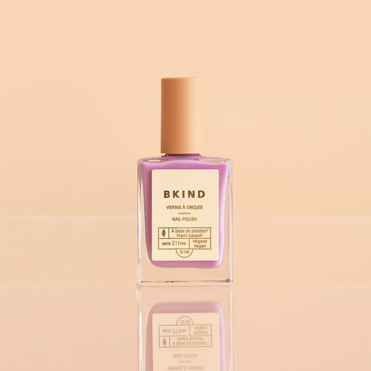 BKIND nail polish vernis vegan 21-free Floatie mauve