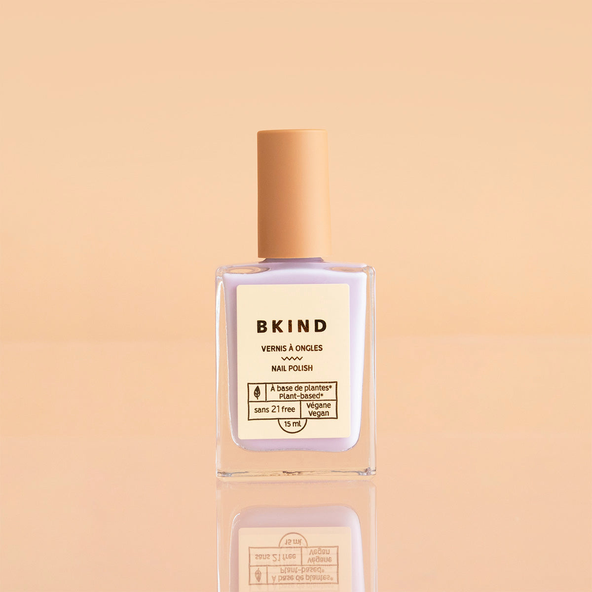 BKIND nail polish vernis vegan 21-free Kikini lavender