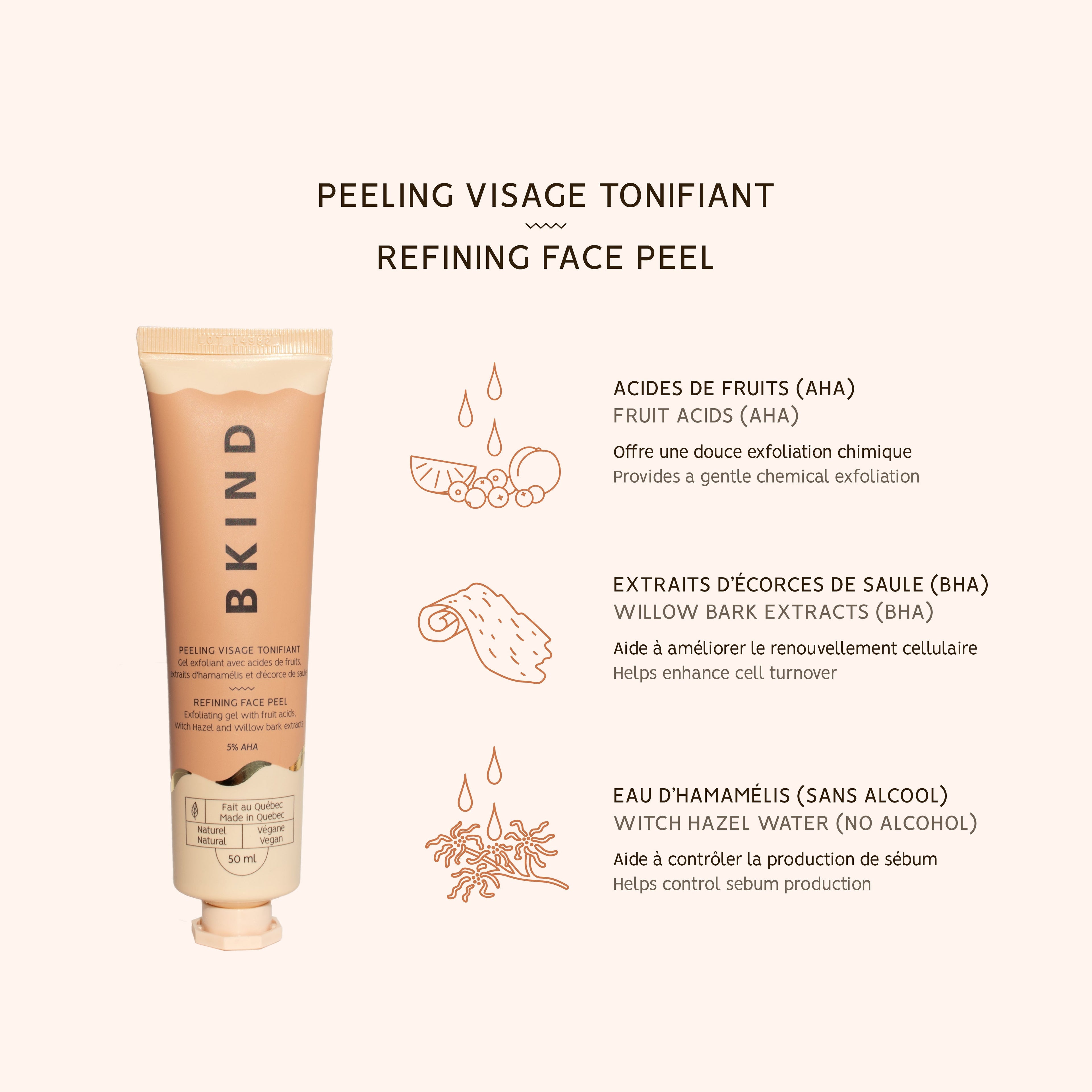 *Imparfait* Peeling visage tonifiant avec AHA et BHA