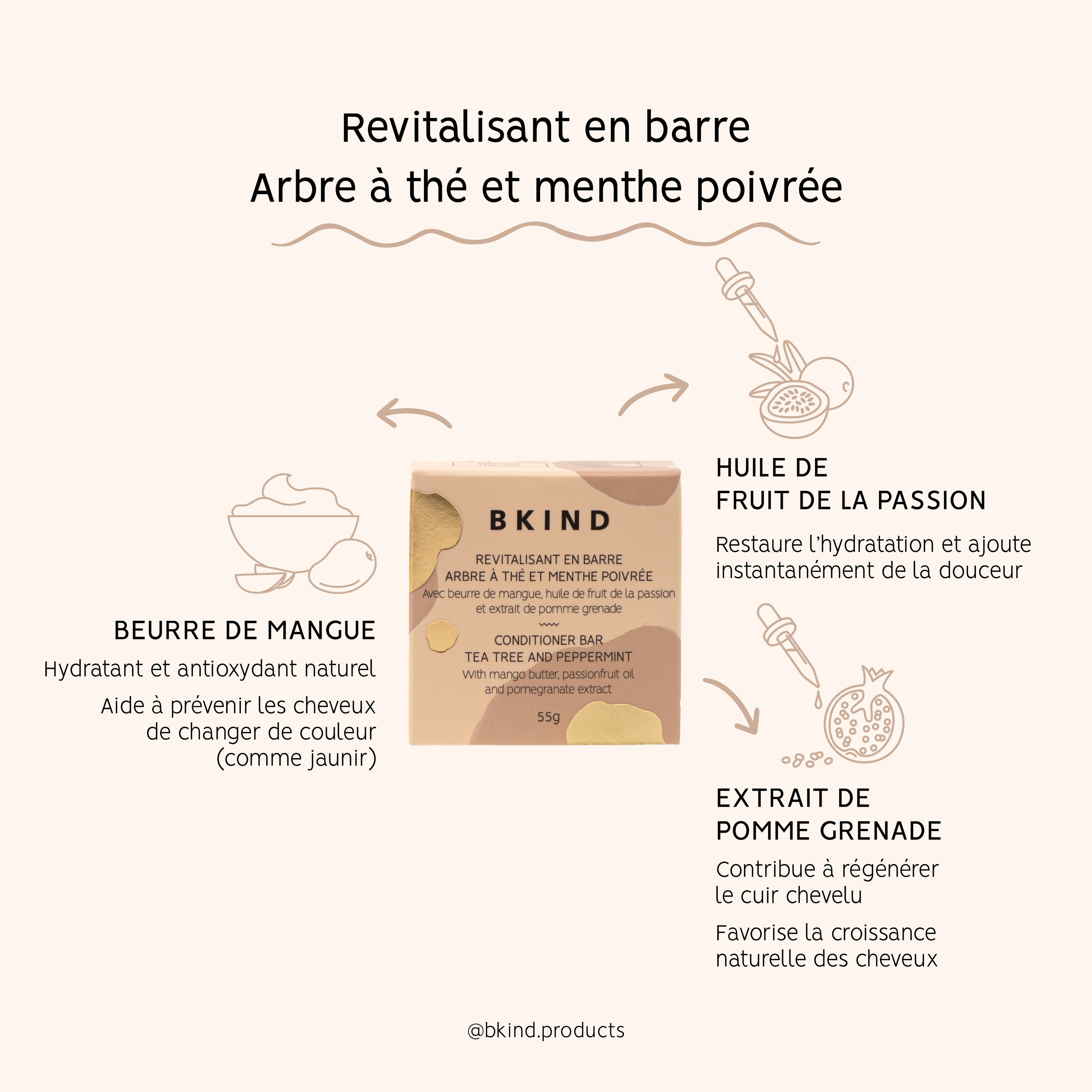 Revitalisant en barre - Cheveux colorés et/ou blancs