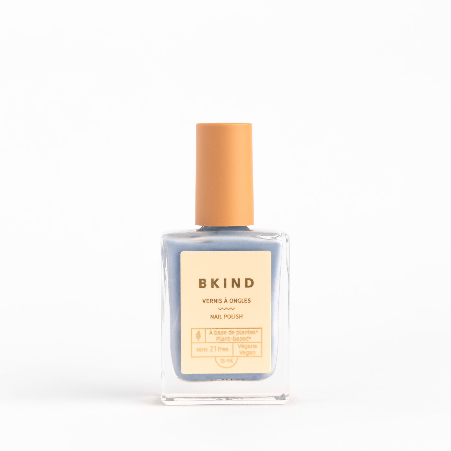 Les Hamptons bkind nail polish steel blue 21-free vegan