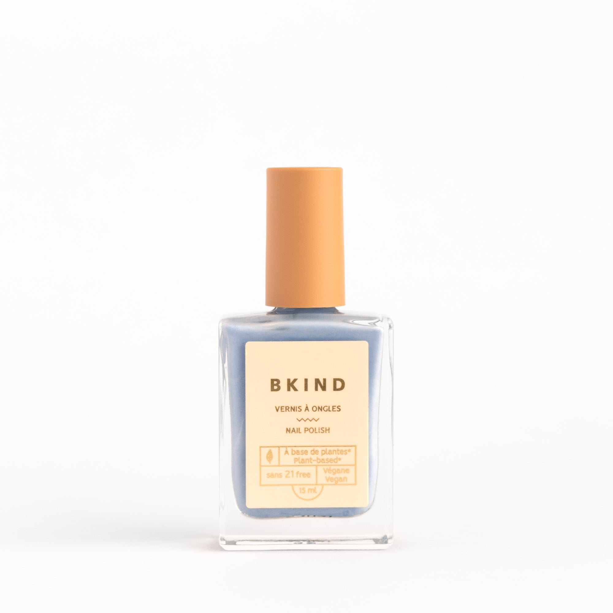 Les Hamptons bkind nail polish steel blue 21-free vegan