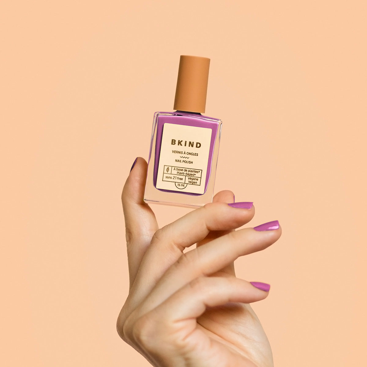 BKIND nail polish vernis vegan 21-free Berrylicious