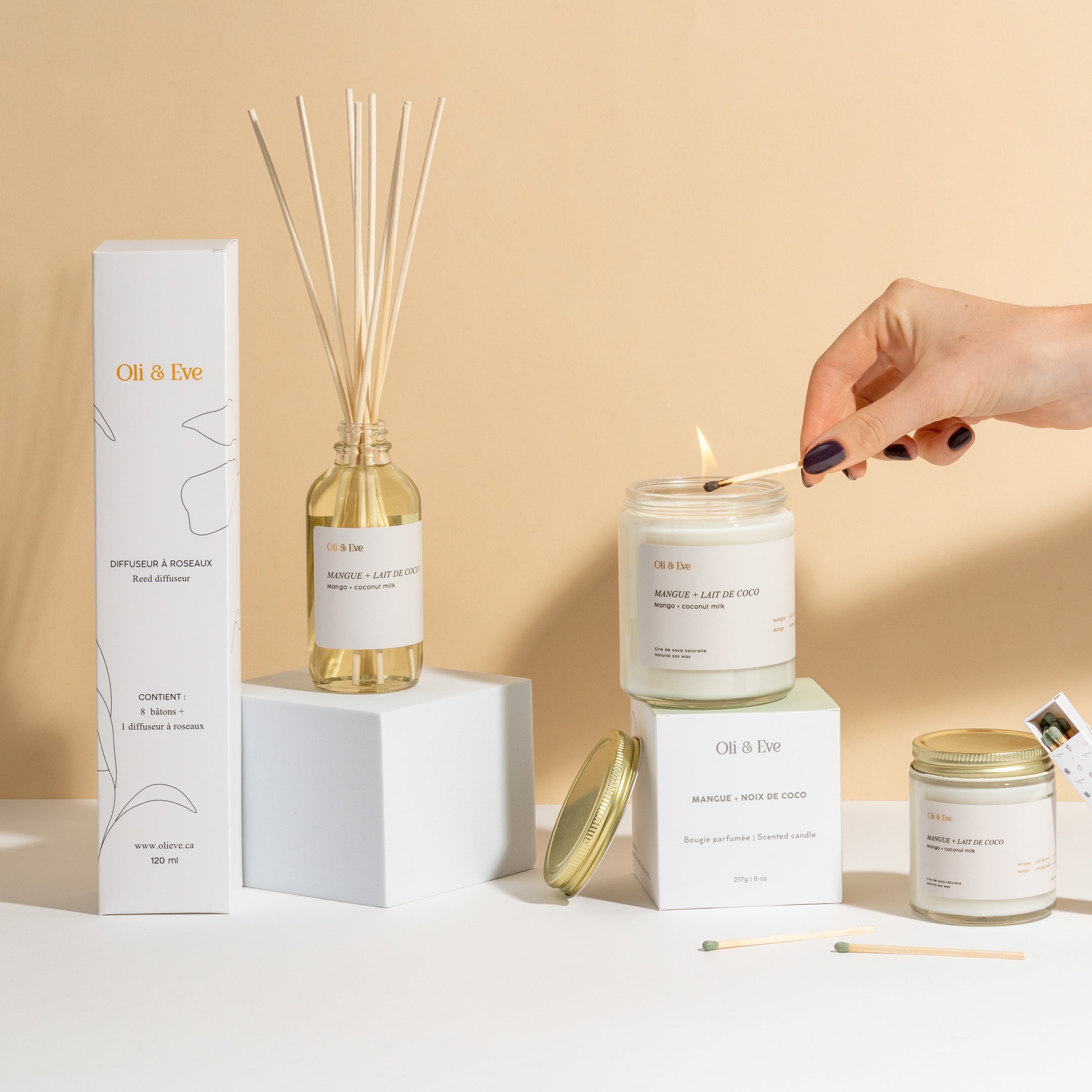 Oli & Eve Candle - Mango & Coconut milk