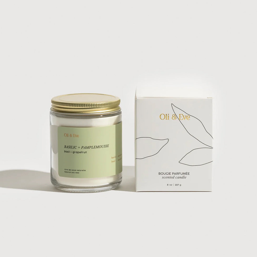 Oli & Eve Candle - Basil & Grapefruit