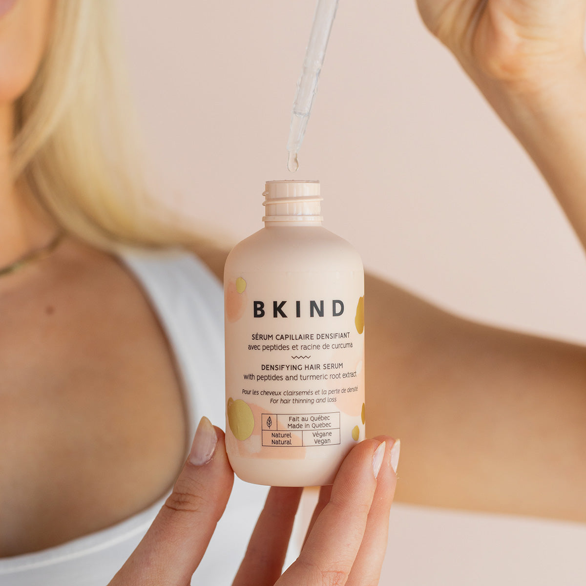 Densifying Hair Serum with peptides and turmeric root extract