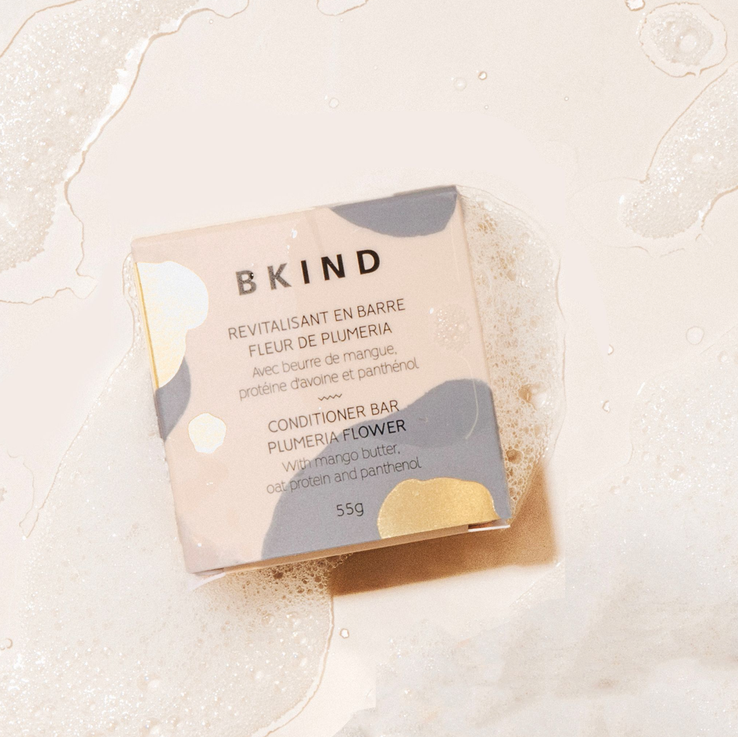 BKIND_conditioner_bar_plumeria_coily_curly_hair