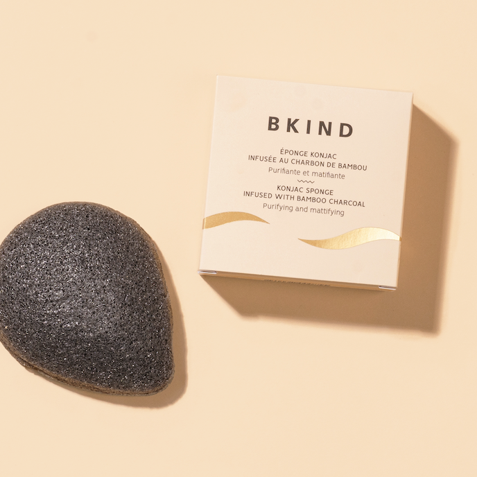 Cleansing Konjac Sponge - Purifying Bamboo Charcoal