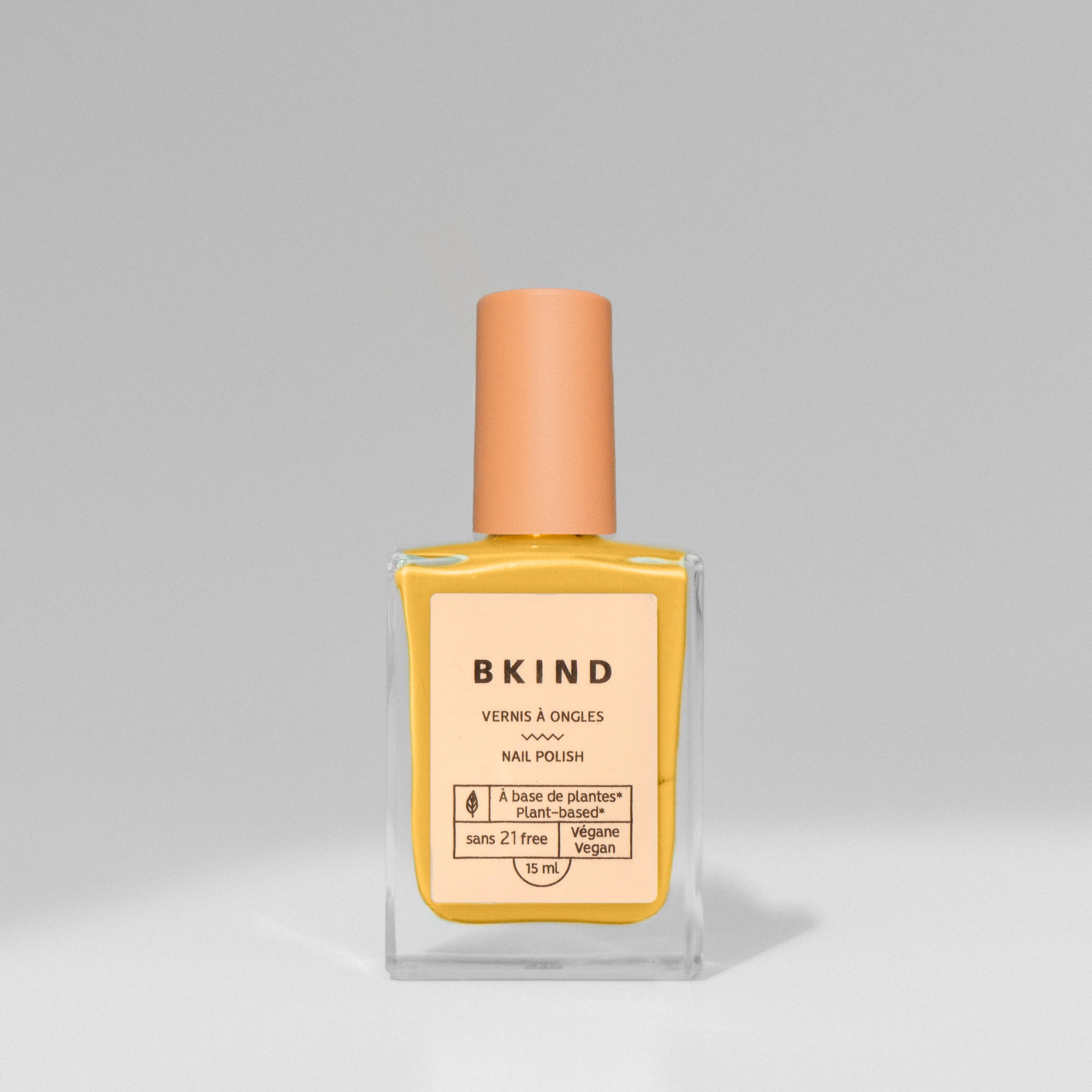 BKIND Taurus passionfruit yellow vegan 21-free nail polish
