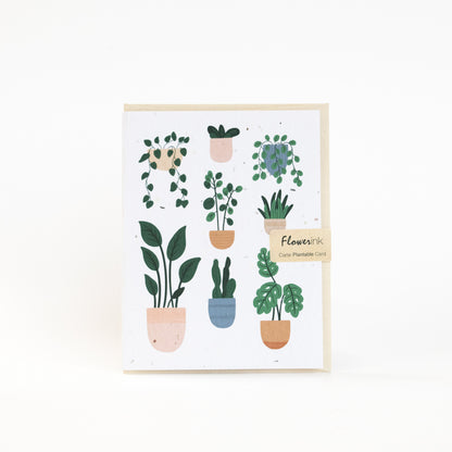 Plantable card - House Plants