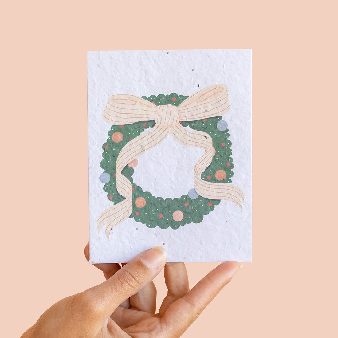 Holiday plantable card - Christmas wreath