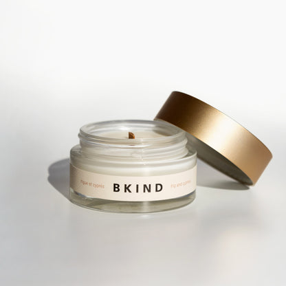 Candle - Fig and Cypress (in a reused moisturizer jar)