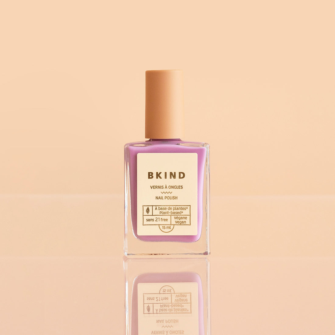 BKIND nail polish vernis vegan 21-free Floatie mauve