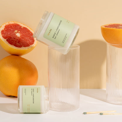 Oli &amp; Eve Candle - Basil &amp; Grapefruit