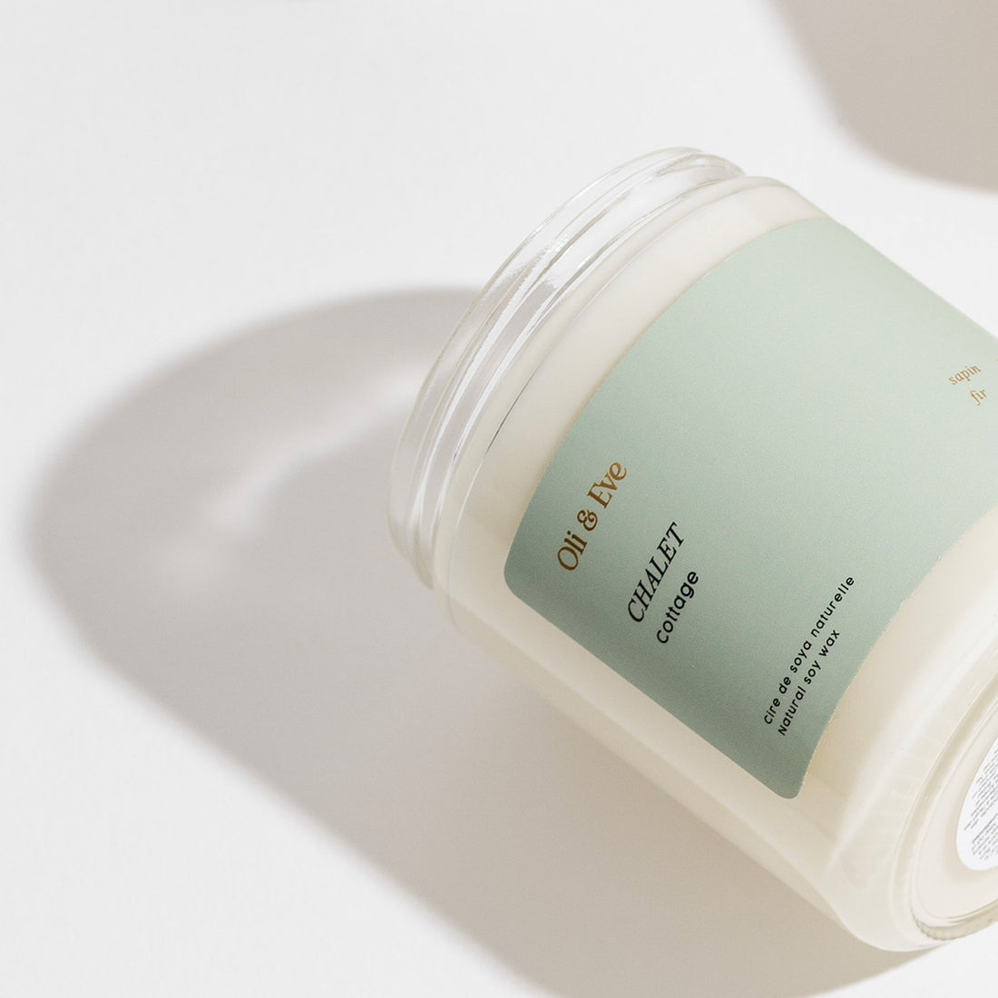 Jar of candle with &