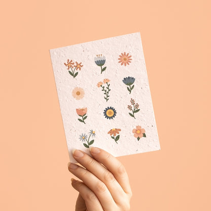 Plantable card - Flowers