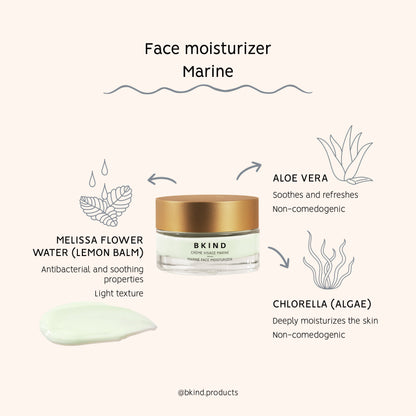 Crème visage aux algues marines