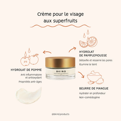 Crème visage aux superfruits avec Bakuchiol