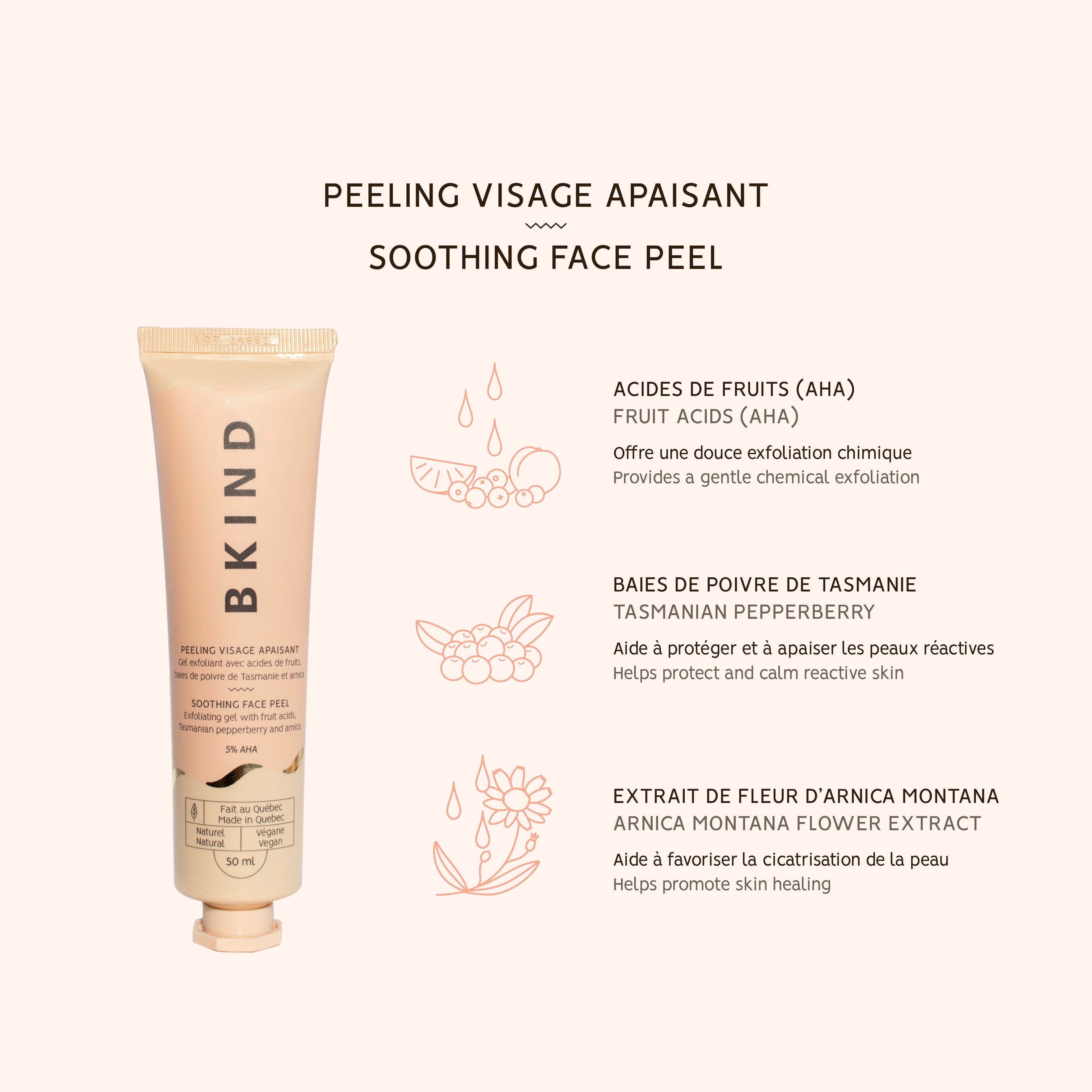 *Imparfait* Peeling visage apaisant avec AHA