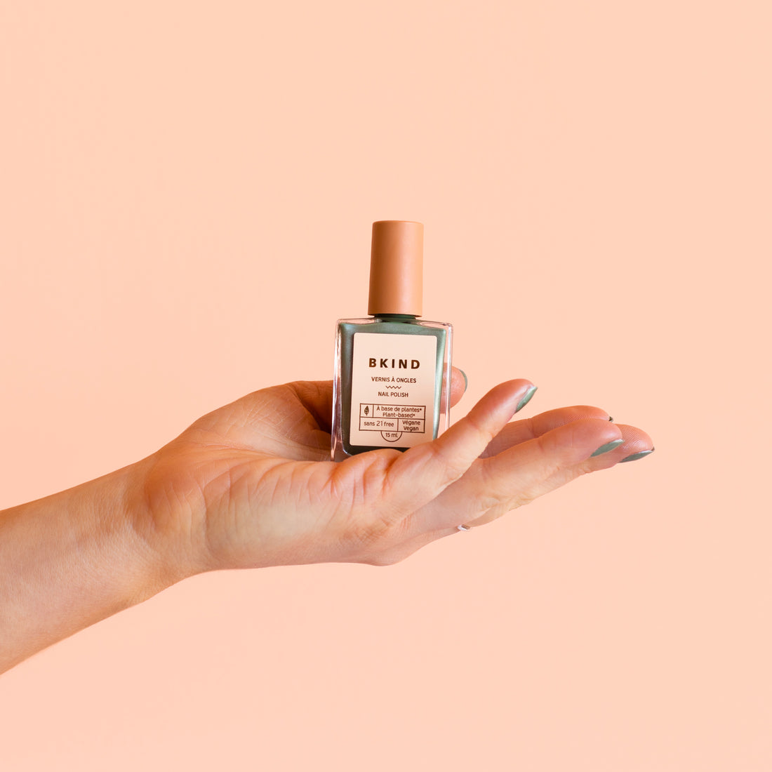 Vegan, 21-FREE, 77% plant-based nail polish | BKIND