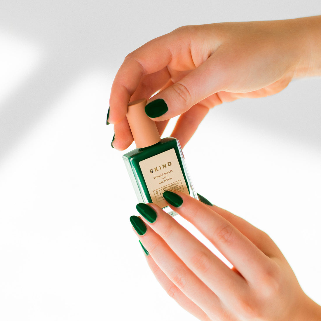 Capricorn bkind nail polish green 21-free vegan