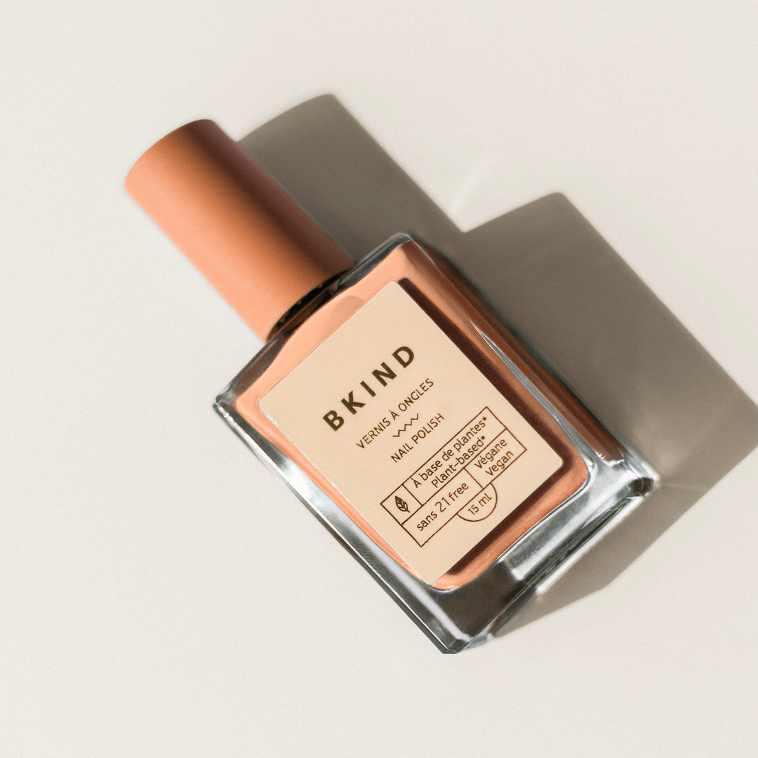 Rosé All Day nail polish BKIND vegan 21-free plant-based polish