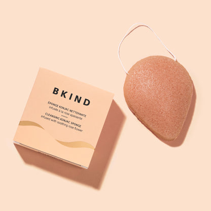 Cleansing Konjac Sponge - Soothing Rose Flower