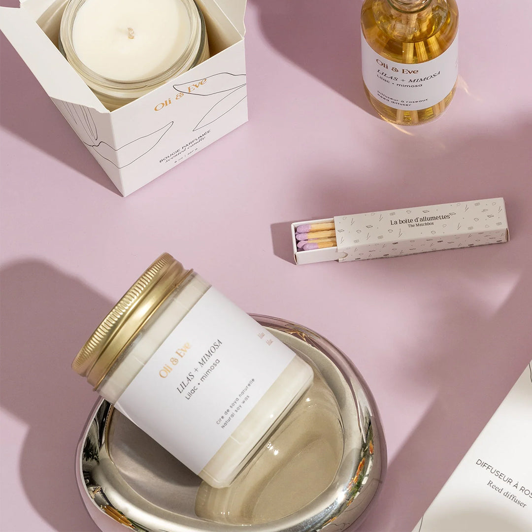 Oli &amp; Eve Candle - Lilac &amp; Mimosa