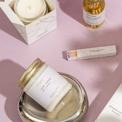 Oli &amp; Eve Candle - Lilac &amp; Mimosa