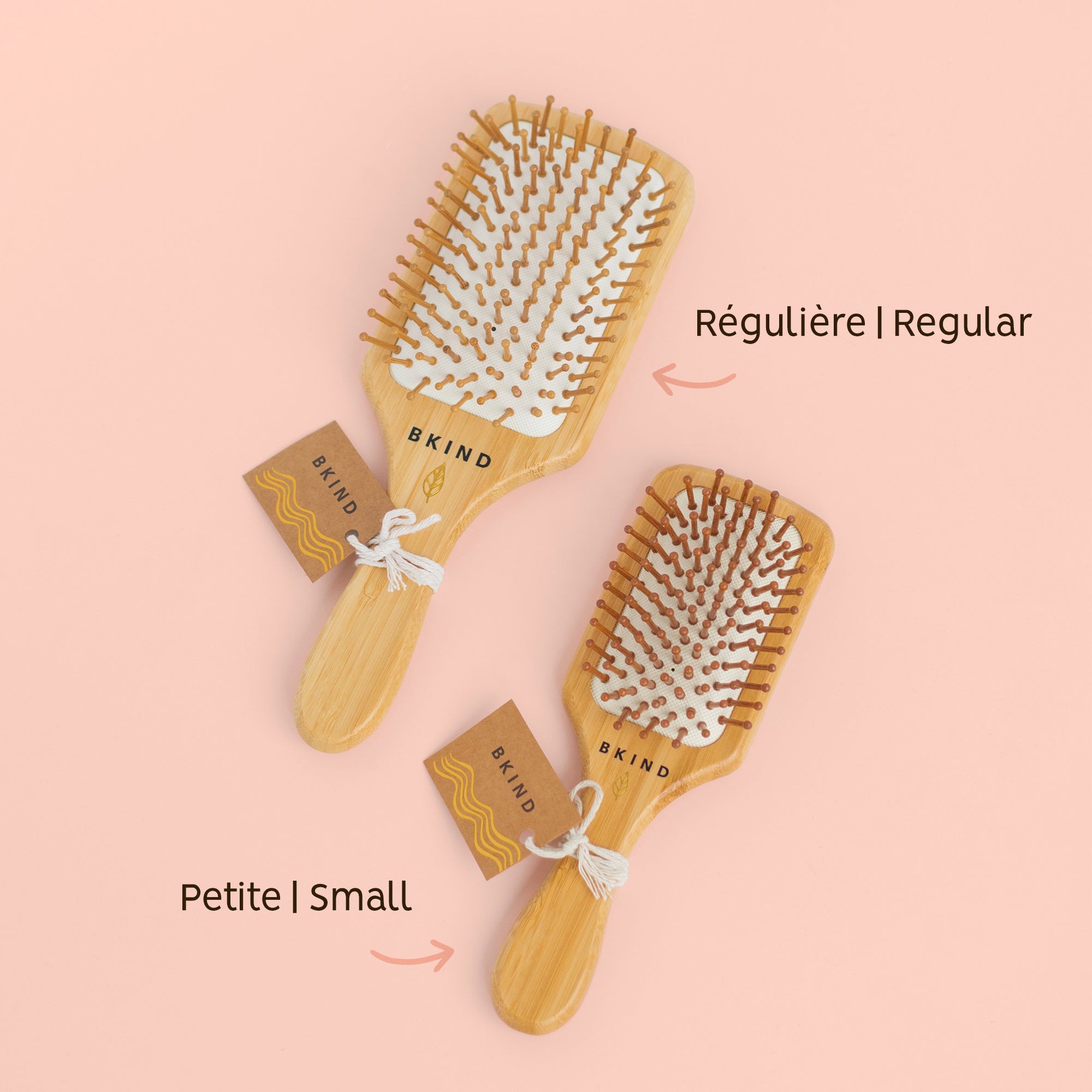 Petite brosse à cheveux en bambou