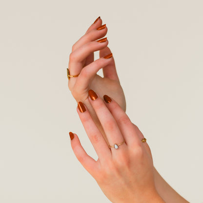 Pumpkin Spice BKIND nail polish vegan 21-free plant-based long-lasting ethical