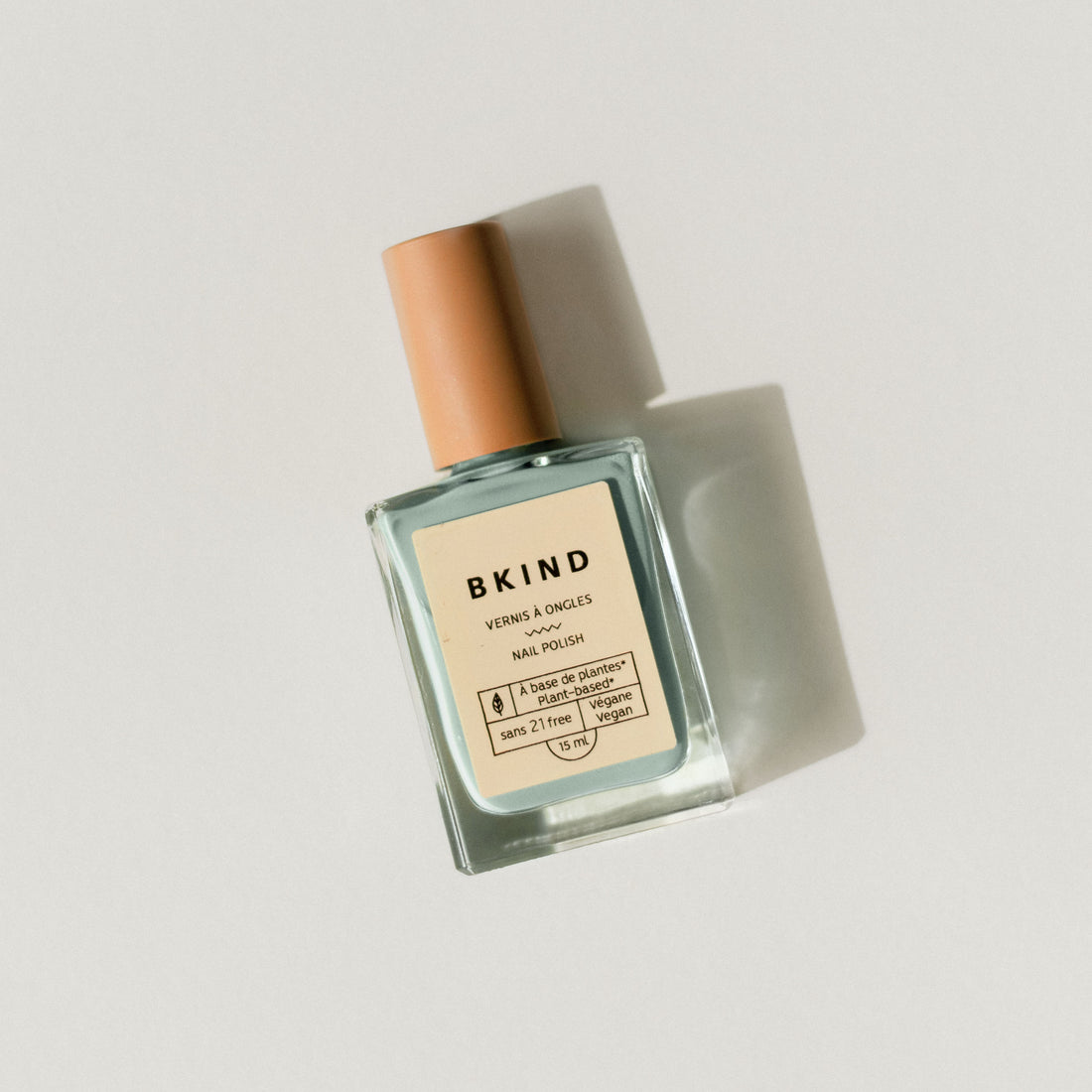 BKIND Pisces hazy turquoise blue vegan 21-free nail polish