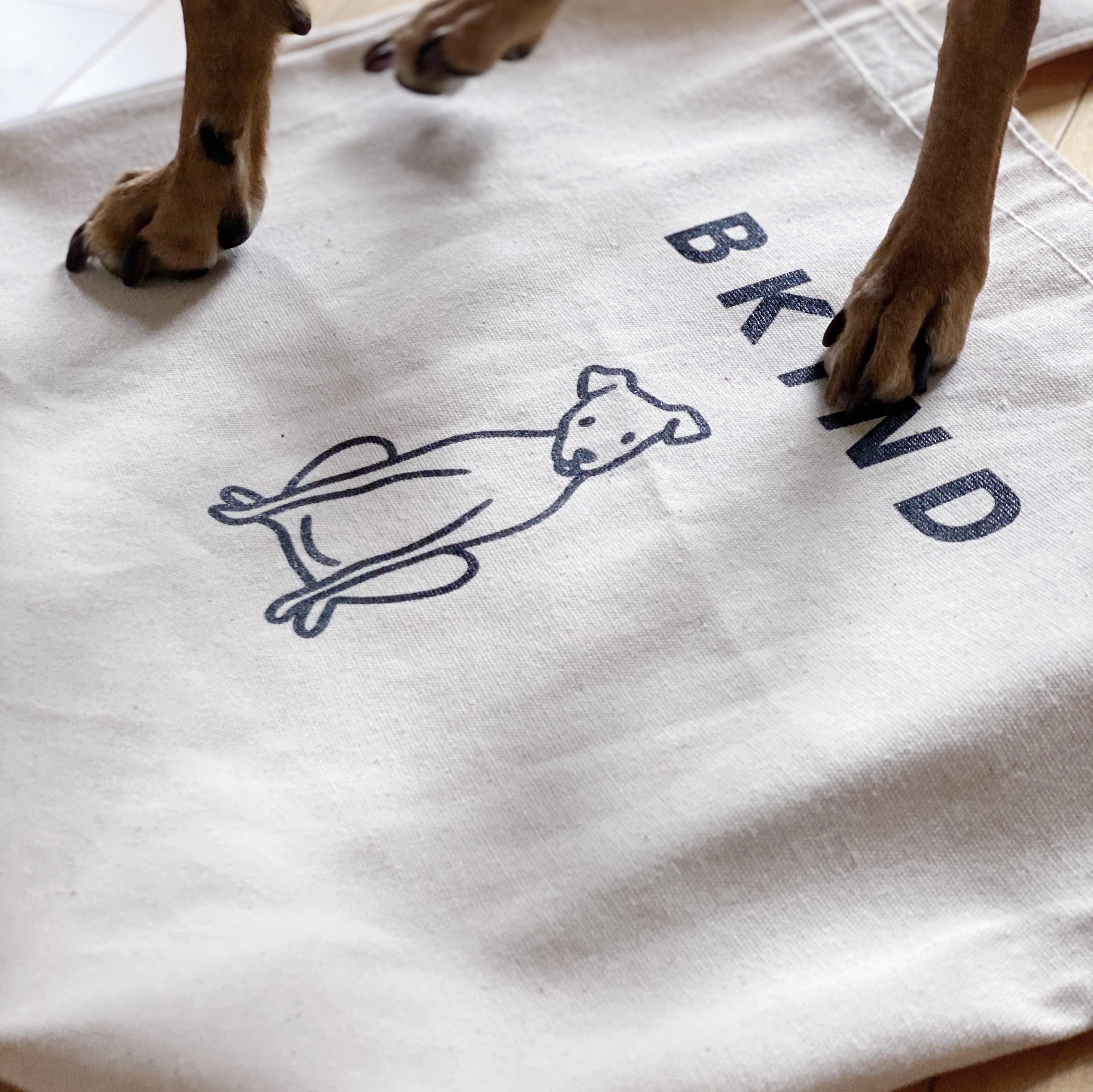 Natural Cotton Tote Bag - BKIND's Dog Luna