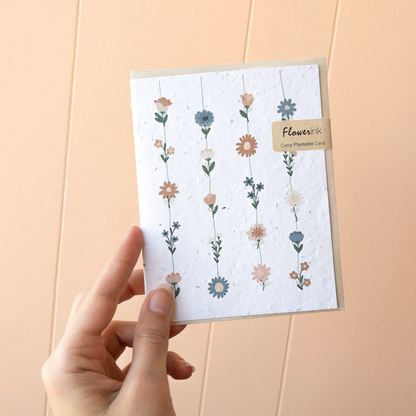 Plantable card - Flowers
