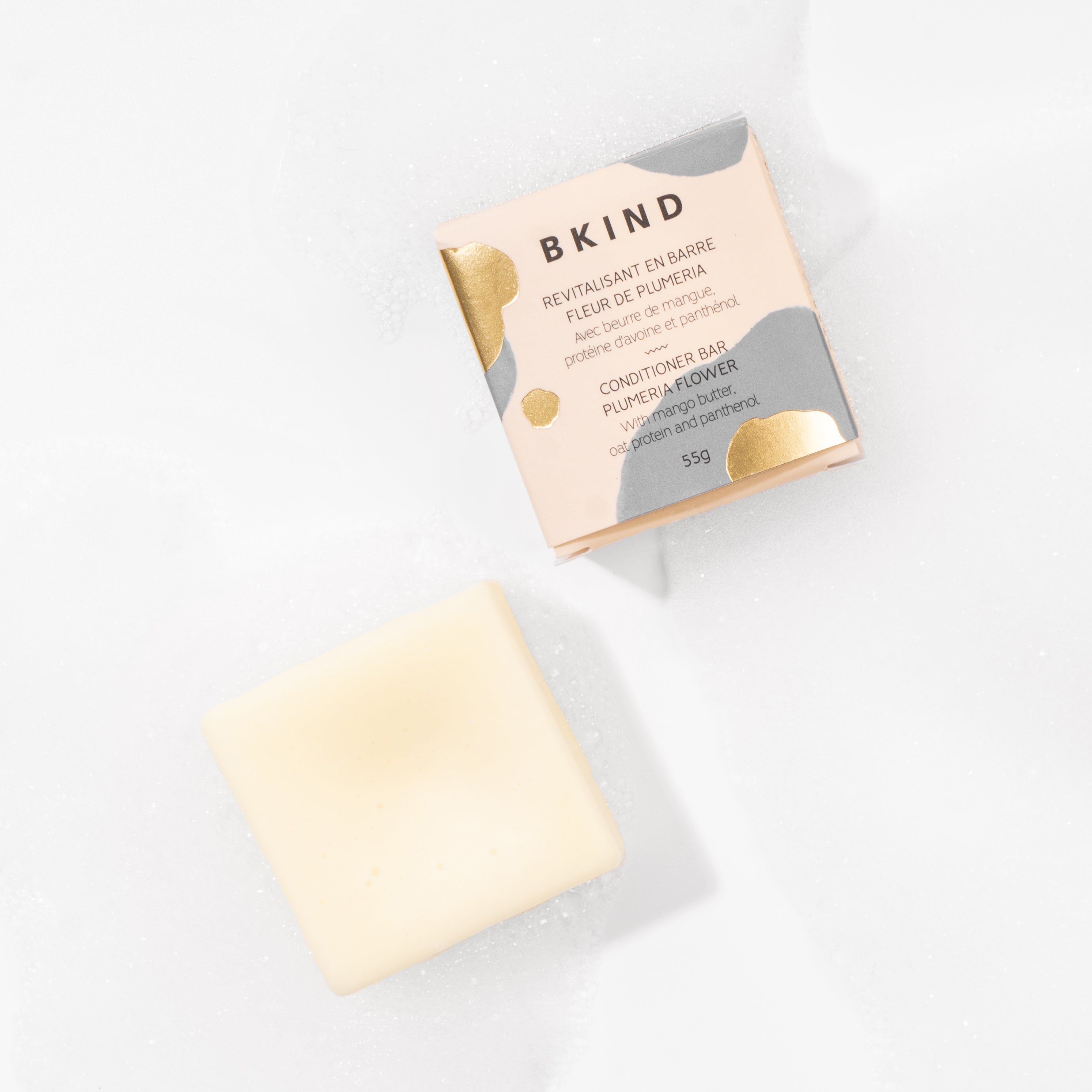 BKIND_conditioner_bar_plumeria_coily_curly_hair